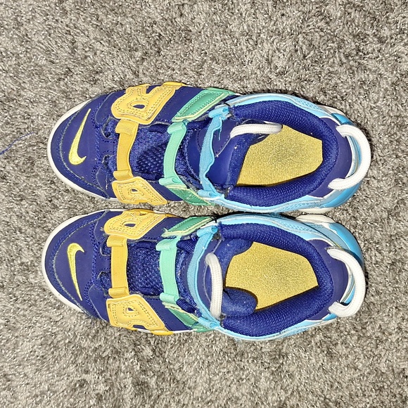 Nike "Air More Up Tempo Kaleidescope" basketball slip-on sneakers - 1 ½ - Picture 8 of 9